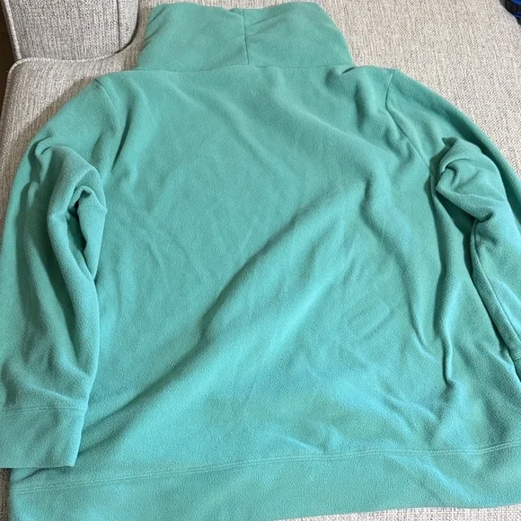 Talbots Fleece Turtleneck Neck Pullover Turquoise Plus Size 2X Cozy Winter Top - Picture 13 of 13